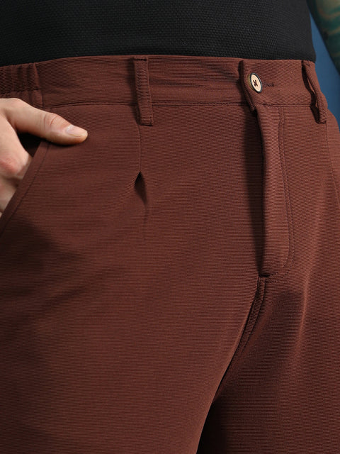 Runway Gods Ribbed Straight-Fit Trousers