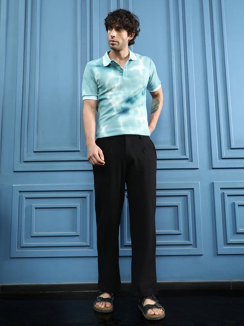 Runway Gods Textured Straight-Fit Trousers
