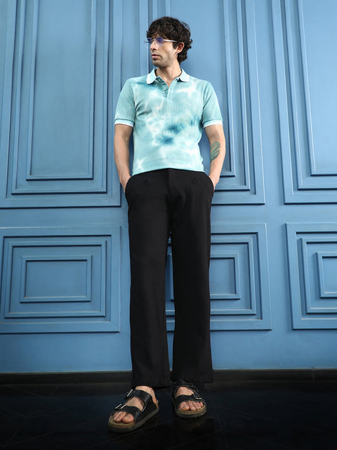Runway Gods Textured Straight-Fit Trousers