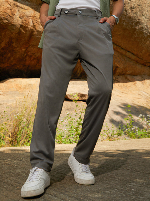 Behookd Lightweight - Micro-Check Chino Trousers