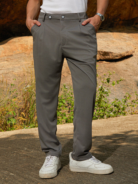 Behookd Lightweight - Micro-Check Chino Trousers