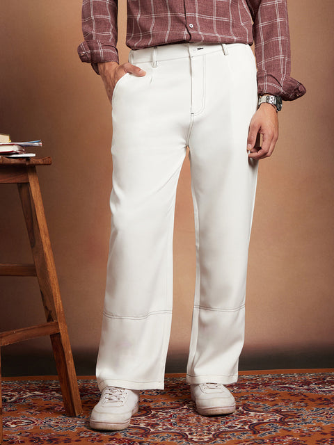 STARCAST Lightweight - Contrast-Stitch Straight Trousers