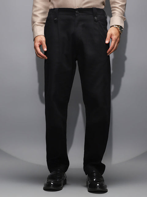Game Face Ribbed-Pleated Chino Trousers