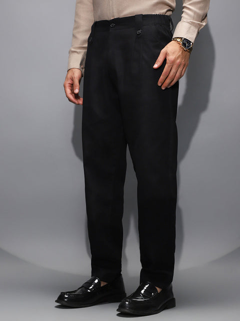 Game Face Ribbed-Pleated Chino Trousers