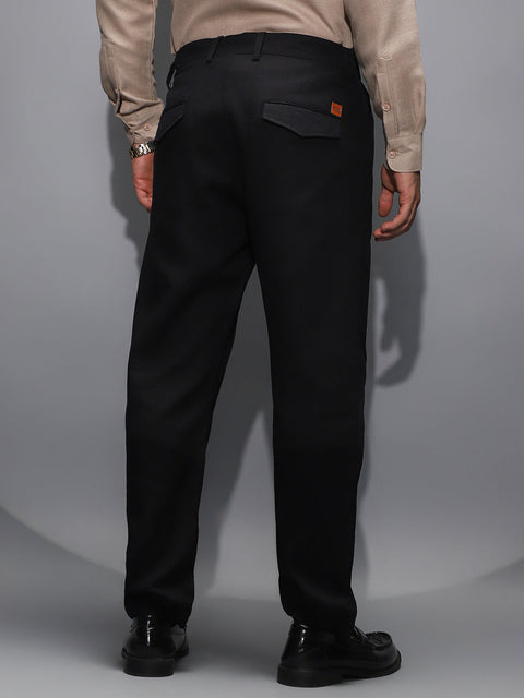 Game Face Ribbed-Pleated Chino Trousers