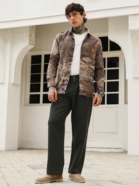 Just Be Pleated-Straight Tailored Trousers