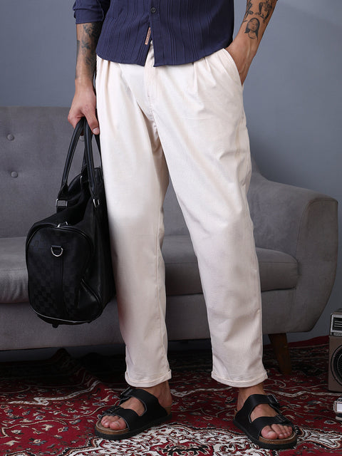 STARCAST Cuffed Pleated Tailored Trousers