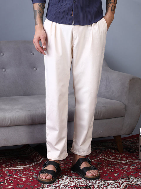 STARCAST Cuffed Pleated Tailored Trousers