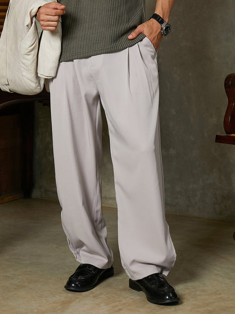 CTRL CLUB Lightweight - Straight-Cuffed Pleated Trousers