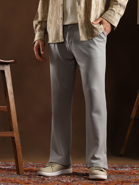 STARCAST Micro-Waffle Cuffed Trousers