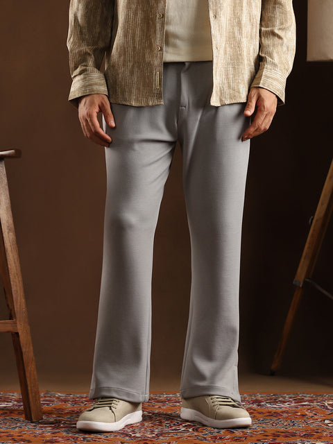 STARCAST Micro-Waffle Cuffed Trousers
