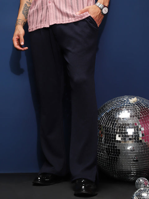 Game Face Micro-Waffle Straight Trousers