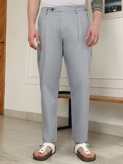 Interim Grey Pleated Trousers