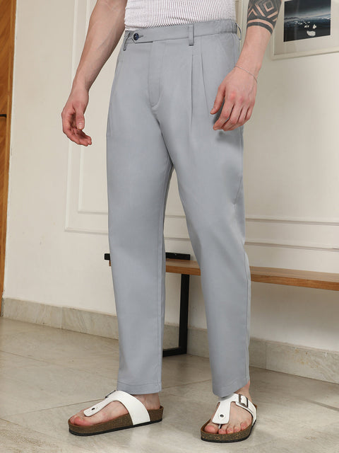 Interim Grey Pleated Trousers