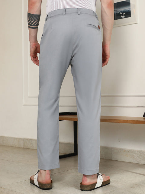 Hookd Grey Pleated Trousers