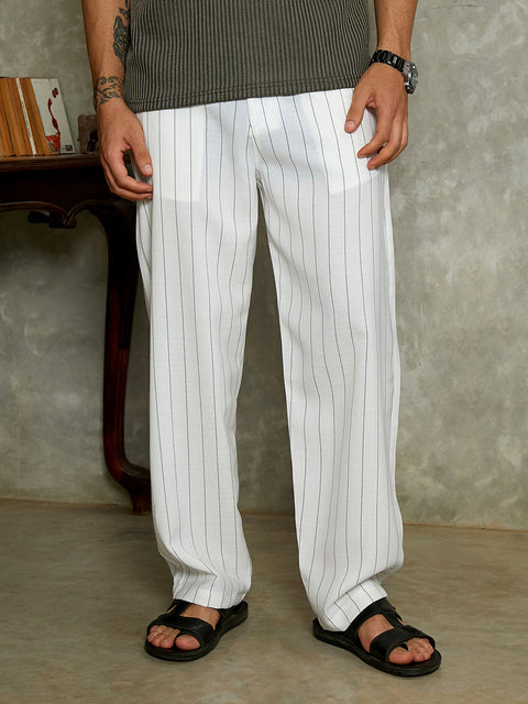 JINX Lightweight - Pinstriped Chino Trousers