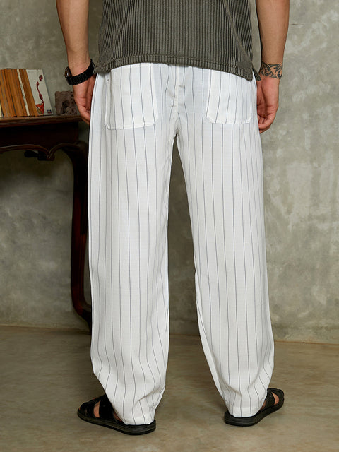 JINX Lightweight - Pinstriped Chino Trousers