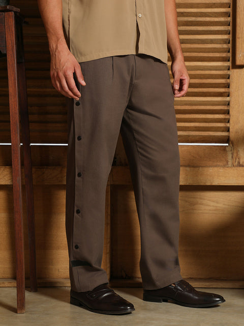 CAHOOT Side-Snap Straight Trousers