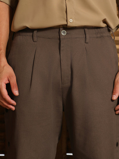 CAHOOT Side-Snap Straight Trousers