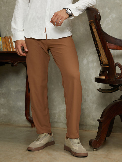 JINX Micro-Waffle Chino Trousers