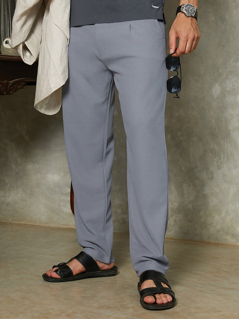 JINX Micro-Waffle Chino Trousers