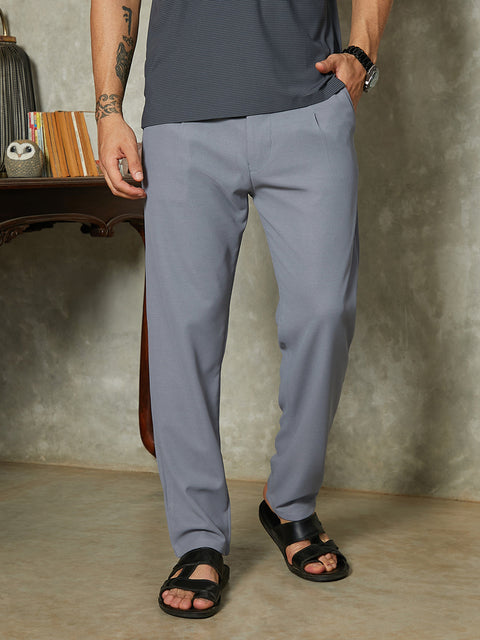 JINX Micro-Waffle Chino Trousers