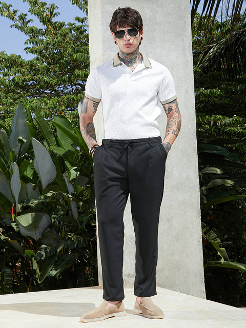 Face Card Lightweight - Tactile-Pleated Chino Trousers