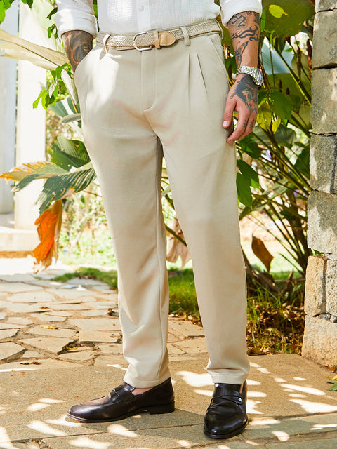 Behookd Micro-Waffle Chino Trousers
