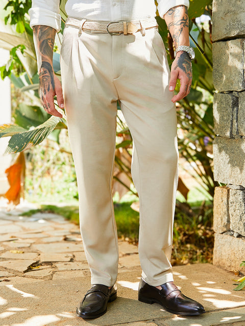 Behookd Micro-Waffle Chino Trousers