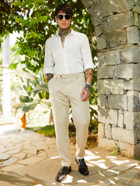Behookd Micro-Waffle Chino Trousers