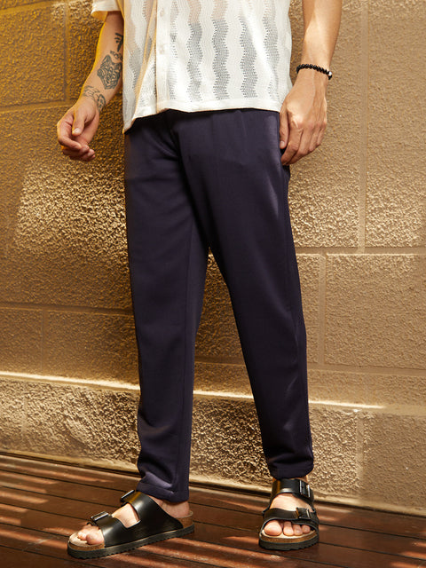 Face Card Micro-Waffle Chino Trousers