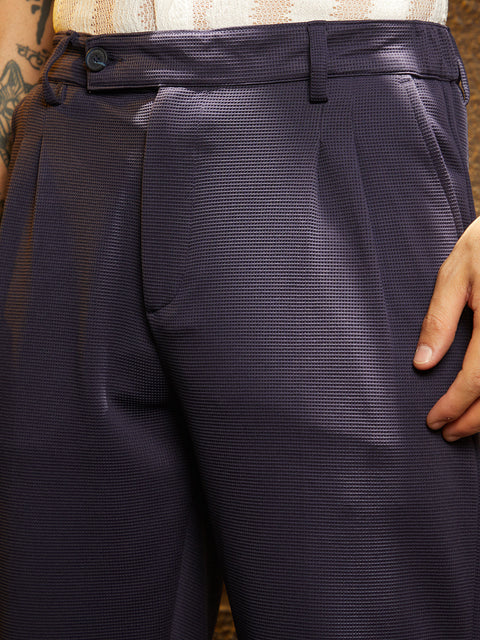 Face Card Micro-Waffle Chino Trousers