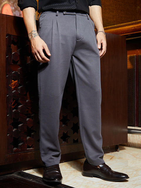 Face Card Micro-Waffle Chino Trousers