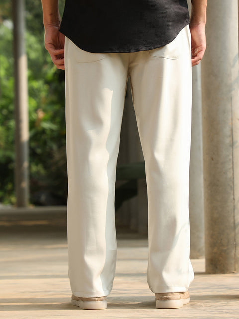 Behookd Straight Pleated Trousers