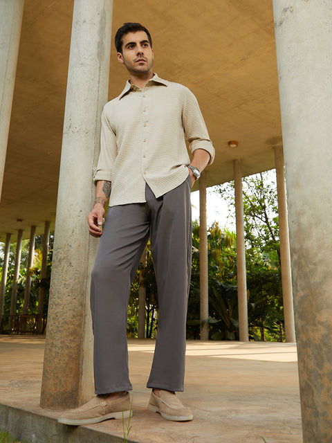 Face Card Lightweight - Straight Pleated Trousers