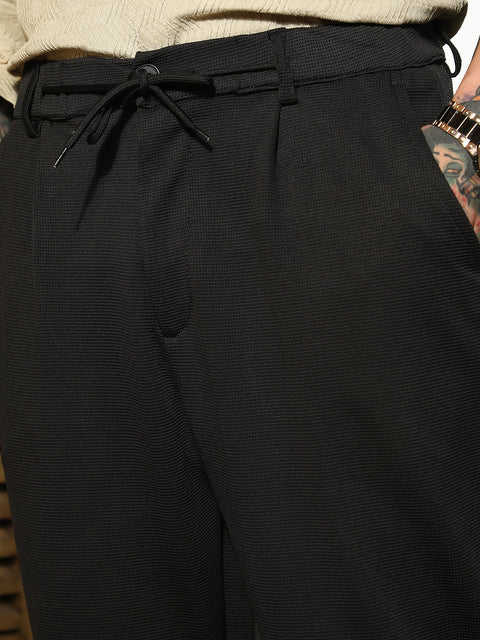 CAHOOT Micro-Waffle Straight Trousers