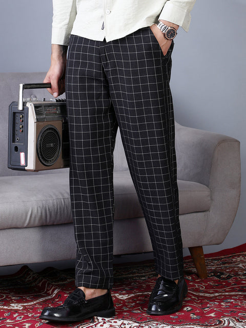 STARCAST Lightweight - Graph-Check Staright Trousers