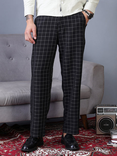 STARCAST Lightweight - Graph-Check Staright Trousers