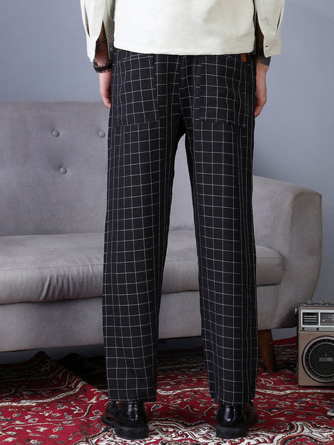 STARCAST Lightweight - Graph-Check Staright Trousers