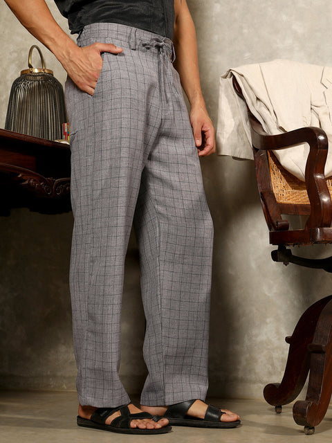 Hookd Lightweight - Graph-Check Casual Trousers