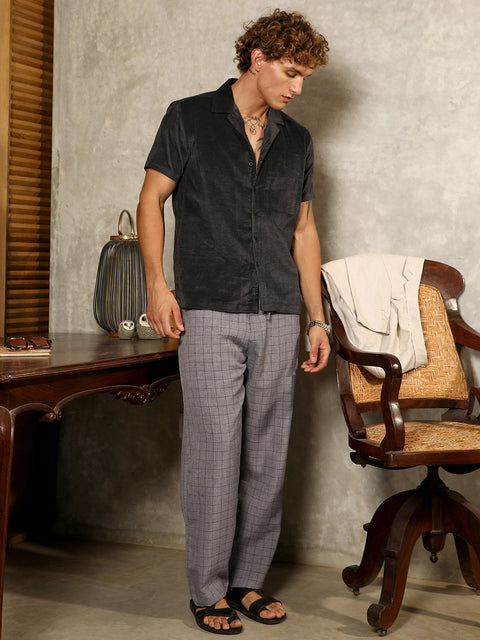 Hookd Lightweight - Graph-Check Casual Trousers