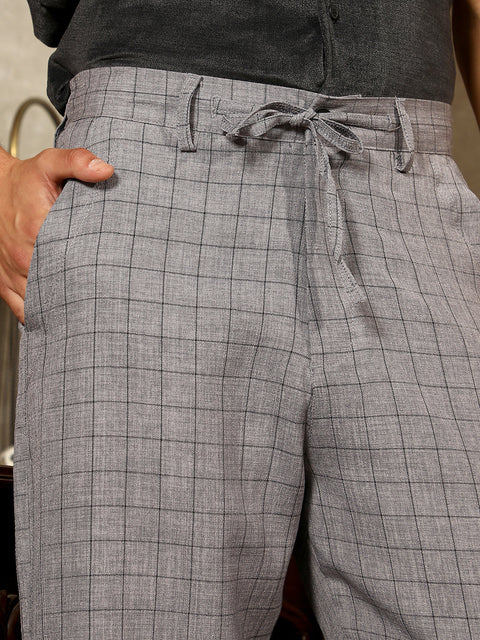 Hookd Lightweight - Graph-Check Casual Trousers