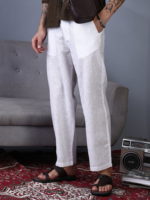 STARCAST Lightweight - Pinstriped Casual Trousers