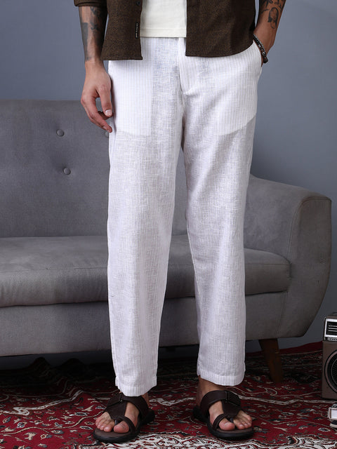 STARCAST Lightweight - Pinstriped Casual Trousers
