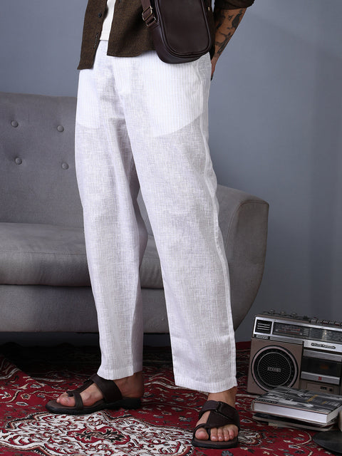 STARCAST Lightweight - Pinstriped Casual Trousers