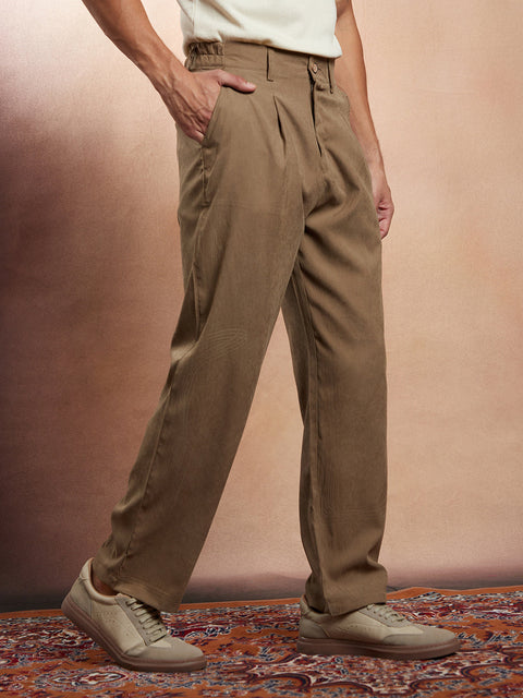 Hookd Straight-Fit Pleated Tailored Trousers