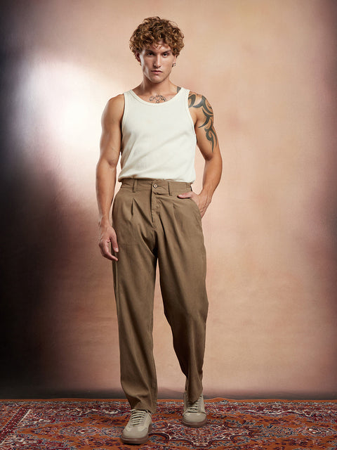 Hookd Straight-Fit Pleated Tailored Trousers