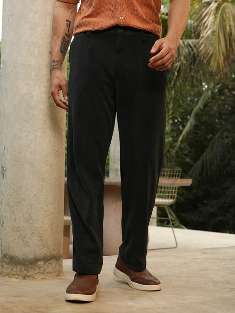 Game Face Corduroy Pleated Trousers