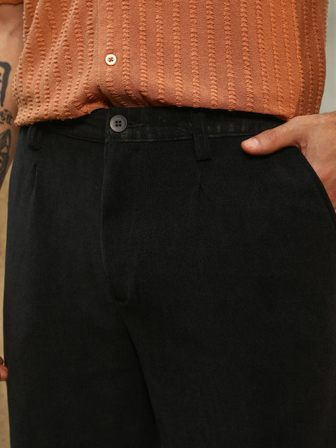 Game Face Corduroy Pleated Trousers