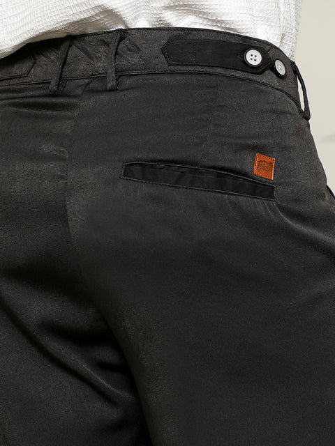 Hookd Lightweight - Black Pleated Trousers